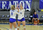 VB vs UMass Boston  Wheaton Women’s Volleyball vs UMass Boston. - Photo by Keith Nordstrom